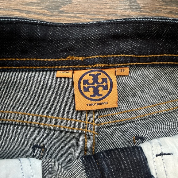 Tory Burch Blue Straight Leg Jeans - Picture 3 of 5